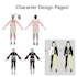 design and draw a 2d png tuber avatar