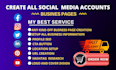 perfectly create and setup all social media accounts and optimize business page