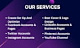 professionally create, set up and optimize all social media accounts and page