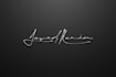 design custom hand drawn script signature logo for brand