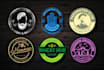 do a luxury vintage outdoor retro minimalist badge or sticker logo design