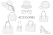 do fashion flats and tech packs of clothing and accessories