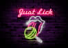 design neon sign text and neon logo
