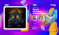 design awesome cryptopunk style nft poster, banner, cover