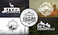 create professional outdoor hunting deer and fishing logo