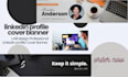 design linkedin banner profile page cover post instantly