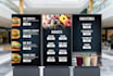 design restaurant static digital tv screen menu board