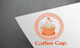 do modern different coffee cup logo design with source file