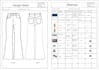 2d illustration and detailed denim tech pack