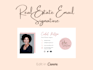 create a custom HTML or canva email signature