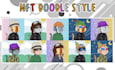 draw custom nft collection and meme coin art in doodle style