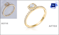 do jewelry images clean and shine with high end retouching