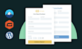 create contact form 7 or advanced multi step gravity forms in wordpress website