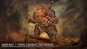 draw fantasy, dnd, game character concept art, design, and illustration, no ai