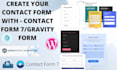 create wordpress contact form and fix contact form issues