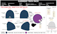 design custom beanie and bucket hat with professional fashion tech pack