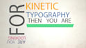 create kinetic typography for you
