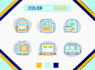 design custom icon set and icon design