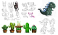 draw chibi and cute art and characters
