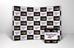 design eye catching step and repeat or backdrop banner