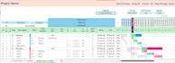 create gantt chart tracker with dashboard in excel, construction schedule