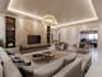 interior design and 3d render home, apartment or villa interior