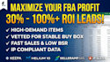 find high ROI amazon fba online arbitrage leads and product sourcing