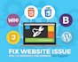 css fixes, HTML, wordpress
