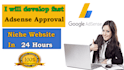 develop fast adsense approval niche website in 24 hours