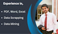 do data entry, web research, and file conversion