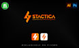 design cyber security, software, tech and technology logo