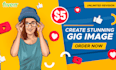 design eyecatching gig image, thumbnail picture