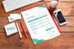 design invoice, letterhead, logo, receipt, PDF template