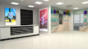 retail shop cafe interior design renders