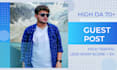 do SEO backlink by guest post having da more than 70 related to all niche