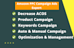 setup amazon PPC campaign, amazon PPC management, and amazon PPC optimization