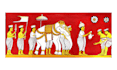 do sri lankan traditional paintings using acrylic and oil