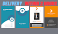 vertical business card design