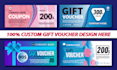 design custom creative gift voucher