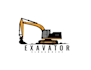 design high quality excavator logo in high definition