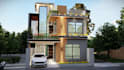 design building exterior facade 3d modeling, rendering
