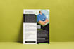 design one sided premium flyer, sell sheet