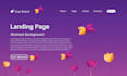 create attractive landing page in HTML, CSS and react