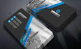 create a minimalist luxury professional business card with a qr code