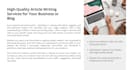 write SEO blog posts and articles for your website