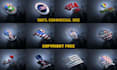 create usa flag logo design