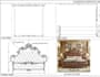 design luxury classic bed furniture with detailed carving