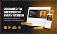 create a professional portfolio website with modern design and responsive layout