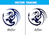 convert image to vector, high quality vector tracing