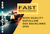 build 2 0 fully SEO optimized 2500 backlinks